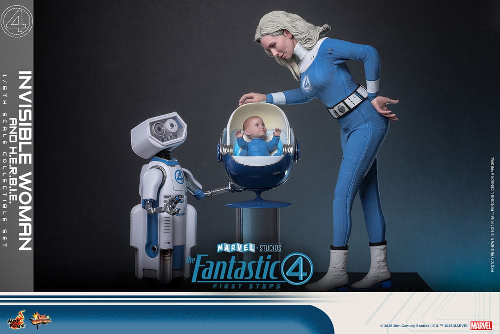 The Fantastic Four: First Steps Movie Masterpiece Action Figure 2-Pack 1/6 Invisible Woman & H.E.R.B.I.E. 28 cm 4895228622518