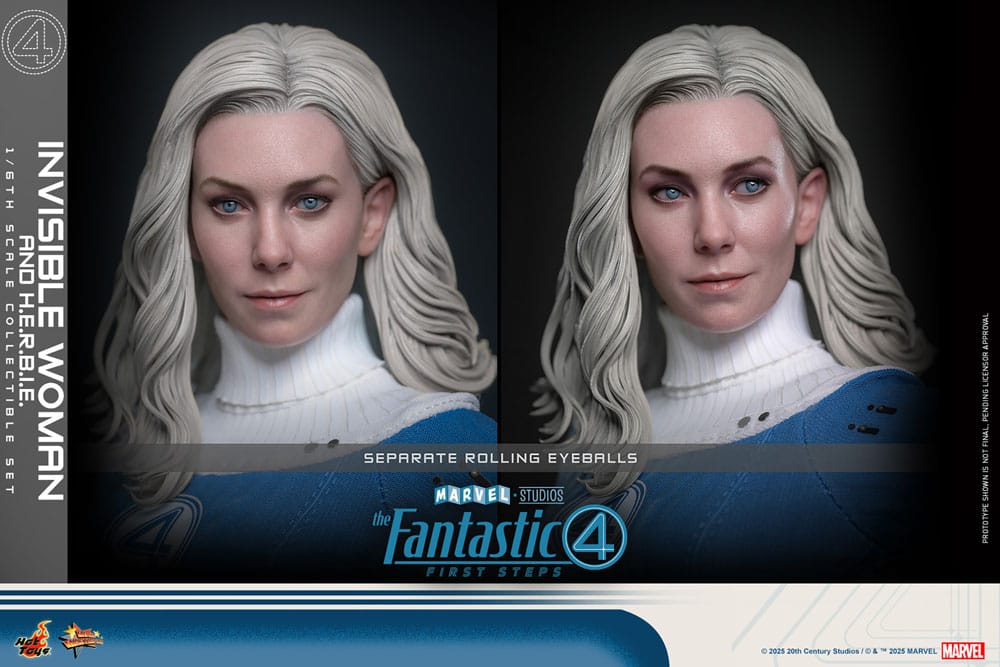 The Fantastic Four: First Steps Movie Masterpiece Action Figure 2-Pack 1/6 Invisible Woman & H.E.R.B.I.E. 28 cm 4895228622518