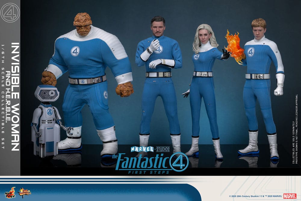The Fantastic Four: First Steps Movie Masterpiece Action Figure 2-Pack 1/6 Invisible Woman & H.E.R.B.I.E. 28 cm 4895228622518