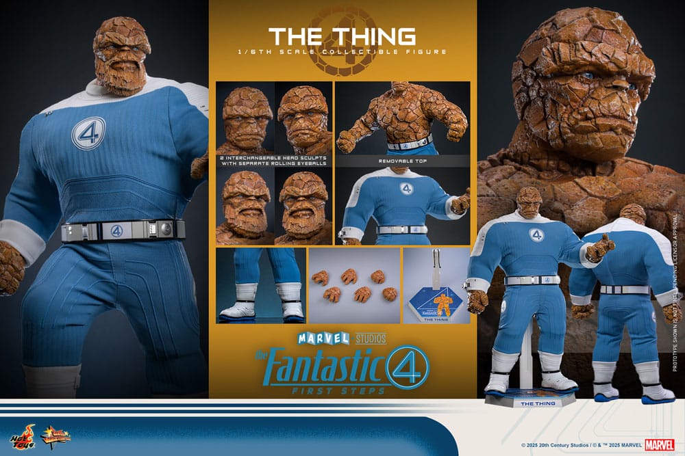 The Fantastic Four: First Steps Movie Masterpiece Action Figure 1/6 The Thing 31 cm 4895228621702