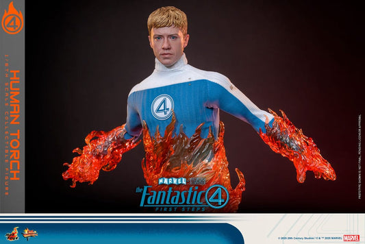 The Fantastic Four: First Steps Movie Masterpiece Action Figure 1/6 Human Torch 30 cm 4895228622785