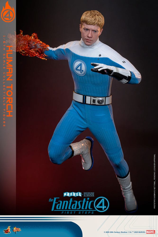 The Fantastic Four: First Steps Movie Masterpiece Action Figure 1/6 Human Torch 30 cm 4895228622785