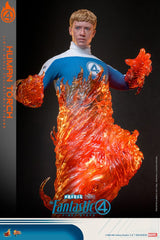 The Fantastic Four: First Steps Movie Masterpiece Action Figure 1/6 Human Torch 30 cm 4895228622785
