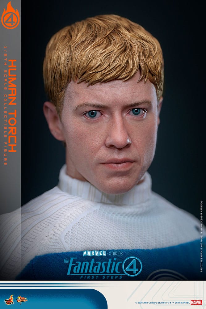 The Fantastic Four: First Steps Movie Masterpiece Action Figure 1/6 Human Torch 30 cm 4895228622785