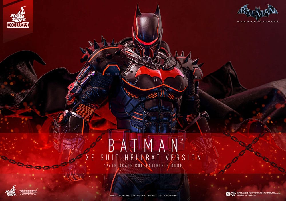 Batman Arkham Origins Videogame Masterpiece Action Figure 1/6 XE Suit Hellbat Version Hot Toys Exclusive 33 cm 914706