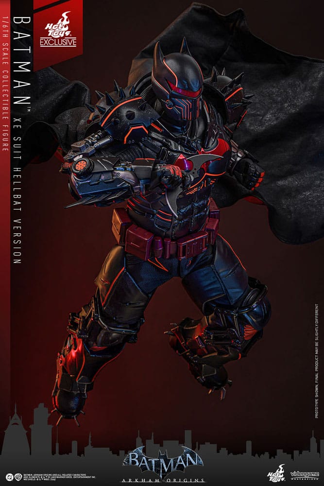 Batman Arkham Origins Videogame Masterpiece Action Figure 1/6 XE Suit Hellbat Version Hot Toys Exclusive 33 cm 914706