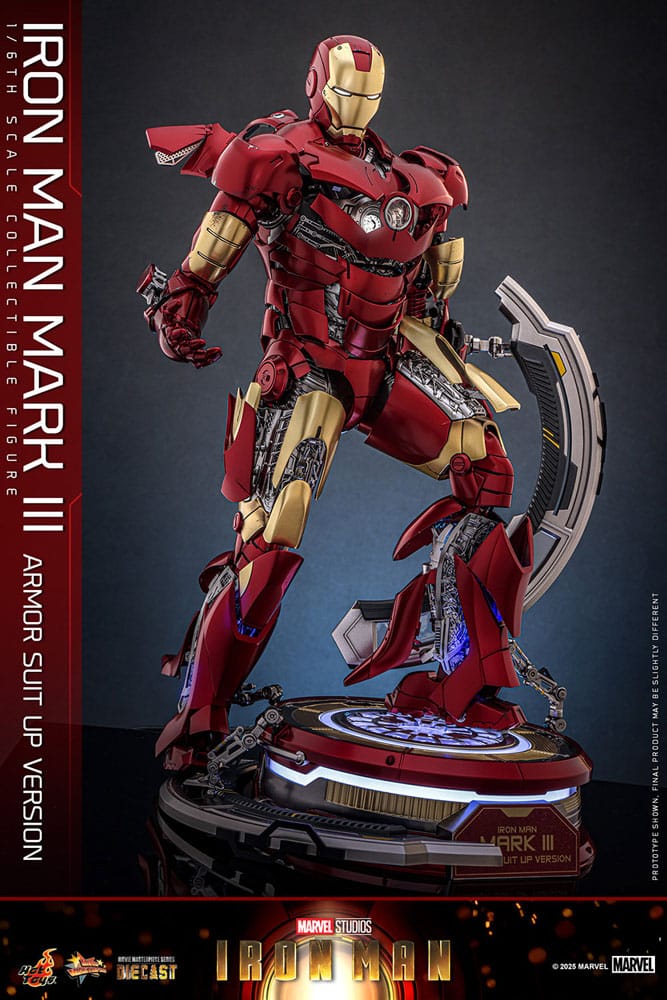 Iron Man Movie Masterpiece Diecast Action Figure 1/6 Iron Man Mark III (Armor Suit Up Version) 32 cm 4895228622532