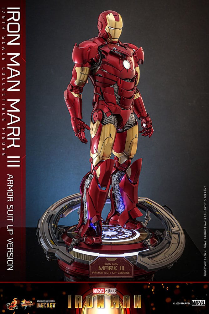 Iron Man Movie Masterpiece Diecast Action Figure 1/6 Iron Man Mark III (Armor Suit Up Version) 32 cm 4895228622532