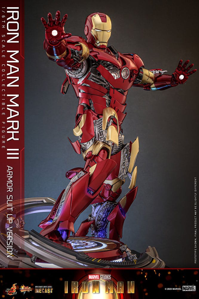 Iron Man Movie Masterpiece Diecast Action Figure 1/6 Iron Man Mark III (Armor Suit Up Version) 32 cm 4895228622532