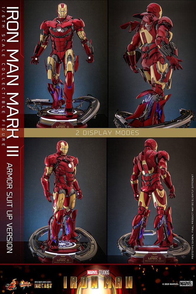 Iron Man Movie Masterpiece Diecast Action Figure 1/6 Iron Man Mark III (Armor Suit Up Version) 32 cm 4895228622532