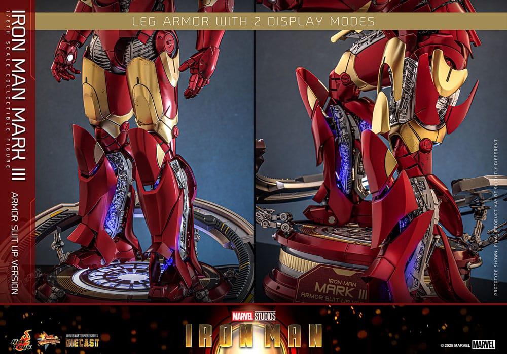 Iron Man Movie Masterpiece Diecast Action Figure 1/6 Iron Man Mark III (Armor Suit Up Version) 32 cm 4895228622532