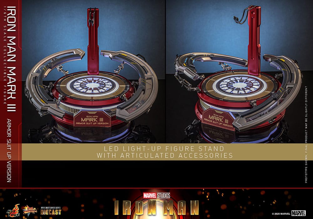 Iron Man Movie Masterpiece Diecast Action Figure 1/6 Iron Man Mark III (Armor Suit Up Version) 32 cm 4895228622532