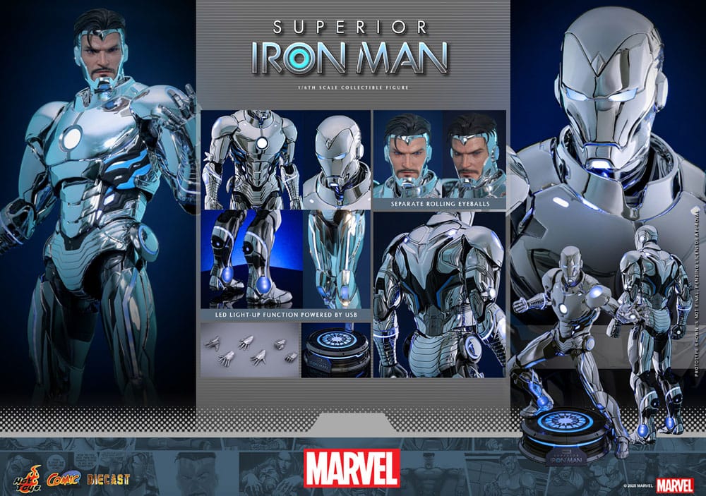 Marvel Comic Diecast Masterpiece Action Figure 1/6 Superior Iron Man 32 cm 4895228622723