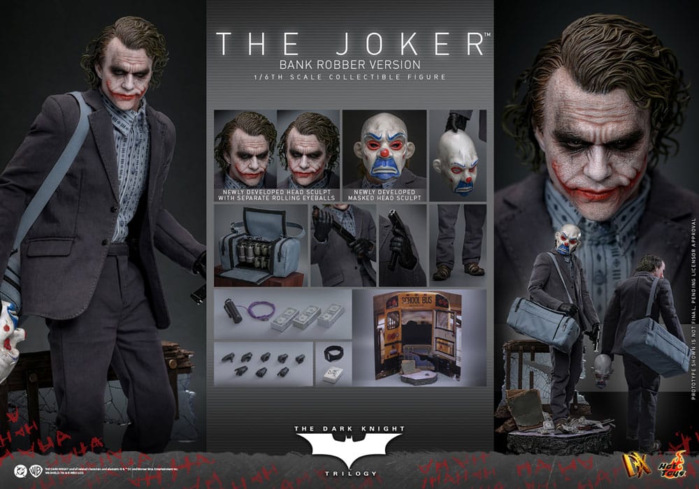 The Dark Knight DX Action Figure 1/6 The Joker (Bank Robber Version) 30 cm 4895228622594