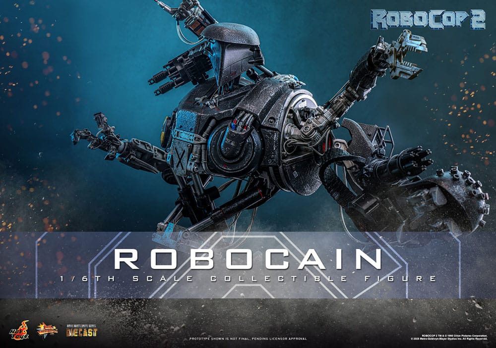 RoboCop 2 Movie Masterpiece Diecast Action Figure 1/6 RoboCain 40 cm 4895228622761
