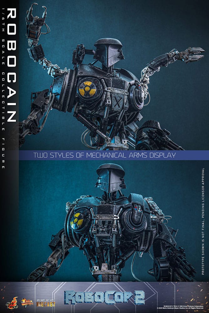 RoboCop 2 Movie Masterpiece Diecast Action Figure 1/6 RoboCain 40 cm 4895228622761