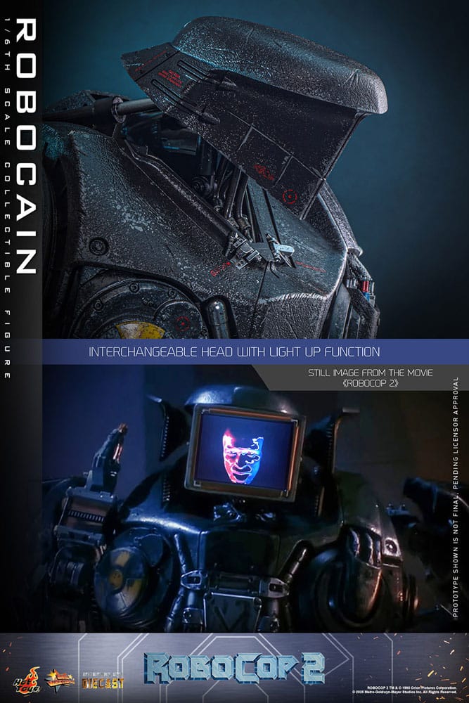 RoboCop 2 Movie Masterpiece Diecast Action Figure 1/6 RoboCain 40 cm 4895228622761