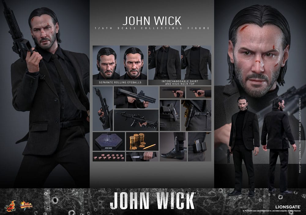 John Wick Movie Masterpiece Action Figure 1/6 John Wick 31 cm 4895228622839