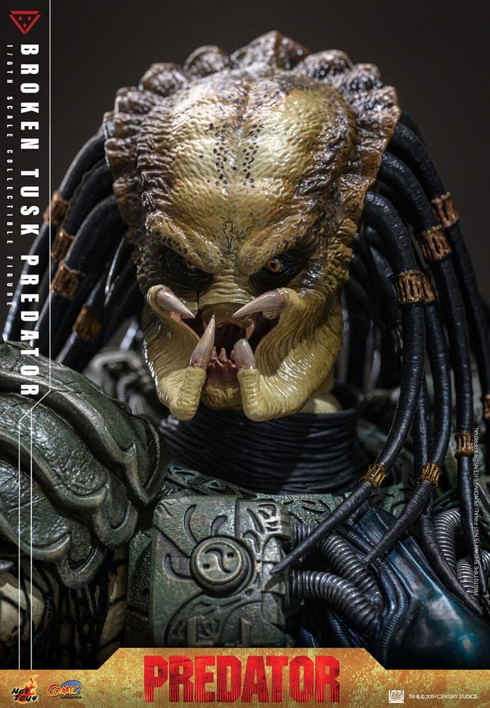 Alien vs. Predator Comic Masterpiece Action Figure 1/6 Broken Tusk Predator 35 cm 4895228623423