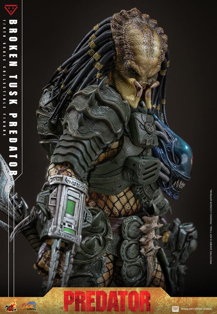 Alien vs. Predator Comic Masterpiece Action Figure 1/6 Broken Tusk Predator 35 cm 4895228623423