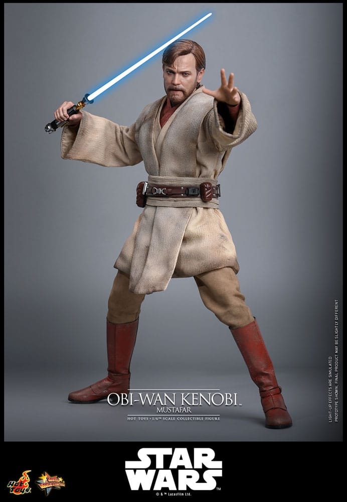 Star Wars: Episode III - Revenge of the Sith Movie Masterpiece Action Figure 1/6 Obi-Wan Kenobi (Mustafar) 31 cm 4895228623508