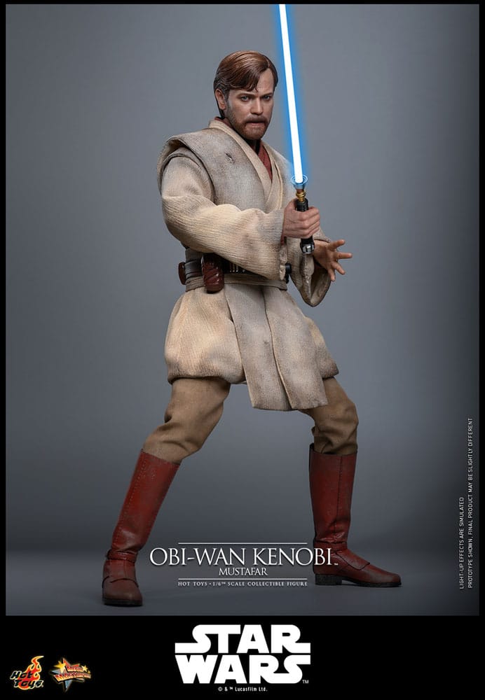 Star Wars: Episode III - Revenge of the Sith Movie Masterpiece Action Figure 1/6 Obi-Wan Kenobi (Mustafar) 31 cm 4895228623508