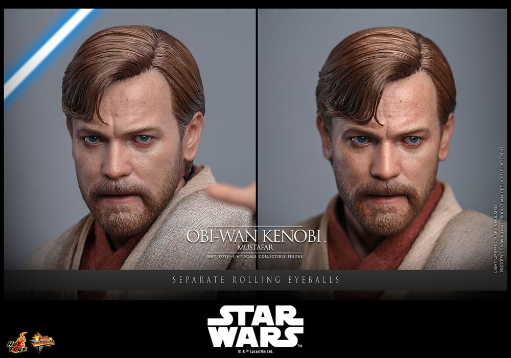 Star Wars: Episode III - Revenge of the Sith Movie Masterpiece Action Figure 1/6 Obi-Wan Kenobi (Mustafar) 31 cm 4895228623508