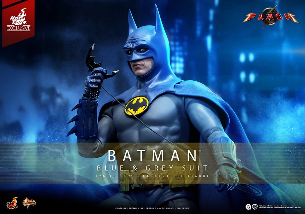 The Flash Movie Masterpiece Action Figure 1/6 Batman (Blue & Grey Suit) Limited Edition Hot Toys Exclusive 30 cm 915011