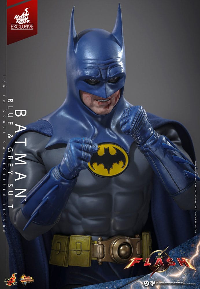 The Flash Movie Masterpiece Action Figure 1/6 Batman (Blue & Grey Suit) Limited Edition Hot Toys Exclusive 30 cm 915011