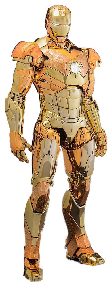 Iron Man Movie Masterpiece Diecast Action Figure 1/6 Iron Man Mark III (Golden & Copper Gold Version) Hot Toys Exclusive 33 cm 915134
