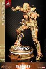 Iron Man Movie Masterpiece Diecast Action Figure 1/6 Iron Man Mark III (Golden & Copper Gold Version) Hot Toys Exclusive 33 cm 915134