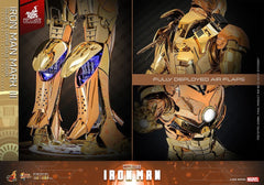 Iron Man Movie Masterpiece Diecast Action Figure 1/6 Iron Man Mark III (Golden & Copper Gold Version) Hot Toys Exclusive 33 cm 915134
