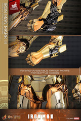 Iron Man Movie Masterpiece Diecast Action Figure 1/6 Iron Man Mark III (Golden & Copper Gold Version) Hot Toys Exclusive 33 cm 915134
