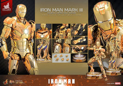 Iron Man Movie Masterpiece Diecast Action Figure 1/6 Iron Man Mark III (Golden & Copper Gold Version) Hot Toys Exclusive 33 cm 915134