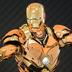 Iron Man Movie Masterpiece Diecast Action Figure 1/6 Iron Man Mark III (Golden & Copper Gold Version) Hot Toys Exclusive 33 cm 915134