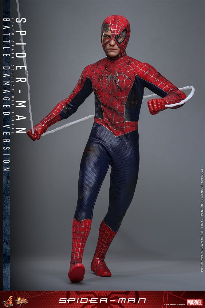 Spider-Man Movie Masterpiece Action Figure 1/6 Spider-Man (Battle Damaged Version) 30 cm 4895228624260