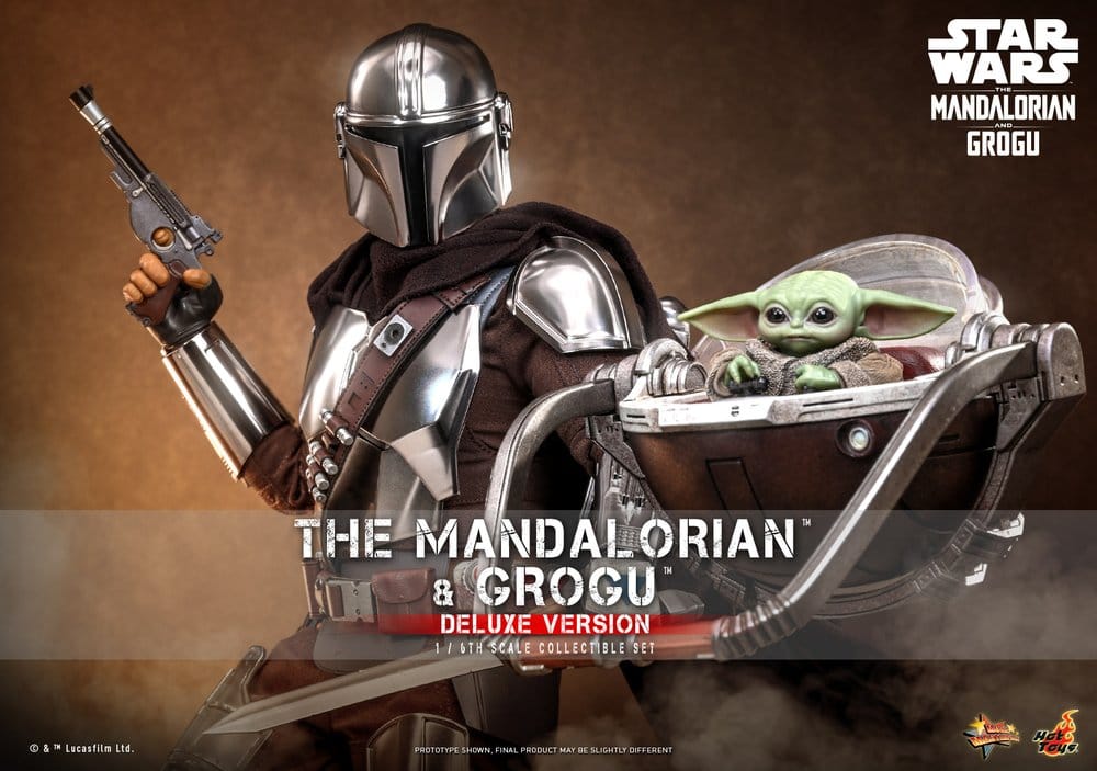 Star Wars: The Mandalorian & Grogu Movie Masterpiece Action Figure 1/6 The Mandalorian and Grogu (Deluxe Version) 31 cm 4895228625250