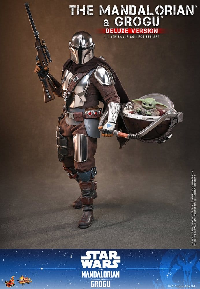 Star Wars: The Mandalorian & Grogu Movie Masterpiece Action Figure 1/6 The Mandalorian and Grogu (Deluxe Version) 31 cm 4895228625250