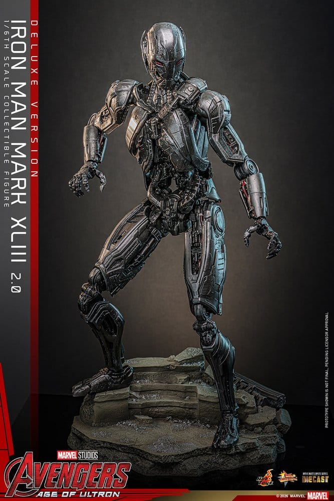 Avengers: Age of Ultron Movie Masterpiece Diecast Action Figure 1/6 Iron Man Mark XLIII (2.0) (Deluxe Version) 32 cm 4895228624475