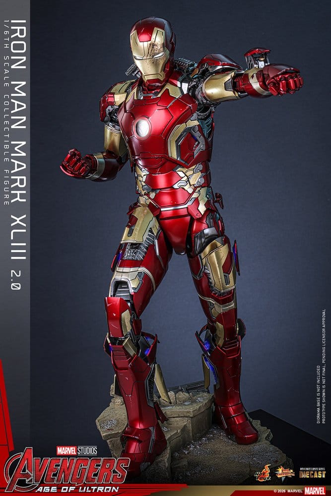 Avengers: Age of Ultron Movie Masterpiece Diecast Action Figure 1/6 Iron Man Mark XLIII (2.0) 32 cm 4895228624468
