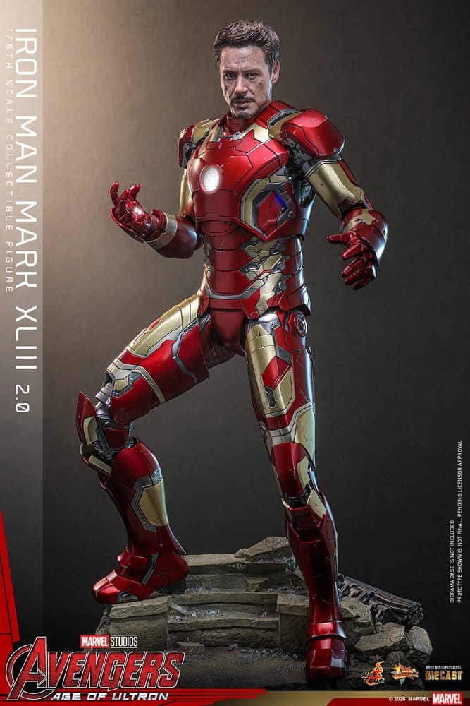 Avengers: Age of Ultron Movie Masterpiece Diecast Action Figure 1/6 Iron Man Mark XLIII (2.0) 32 cm 4895228624468