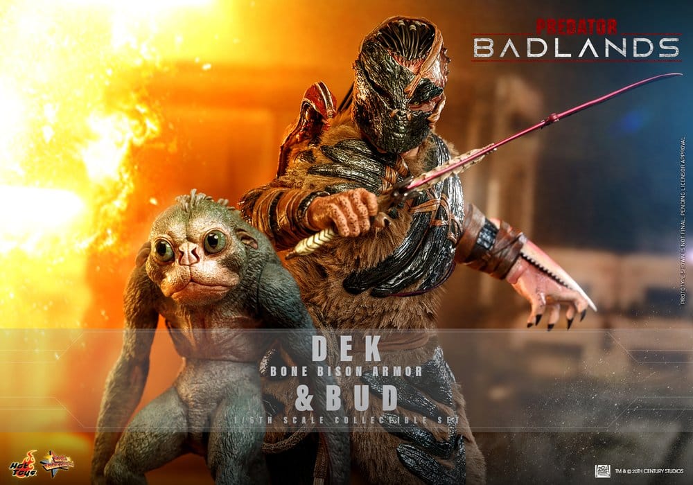 Predator: Badlands Movie Masterpiece Action Figures 2-Pack 1/6 Dek (Bone Bison Armor) and Bud 31 cm 4895228625274