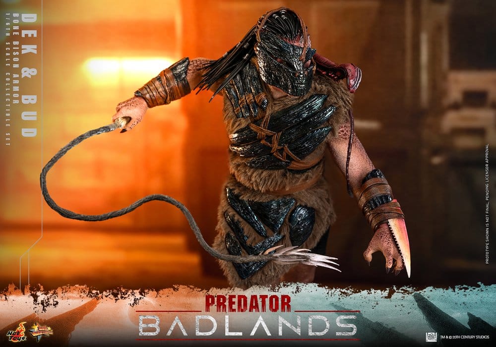 Predator: Badlands Movie Masterpiece Action Figures 2-Pack 1/6 Dek (Bone Bison Armor) and Bud 31 cm 4895228625274