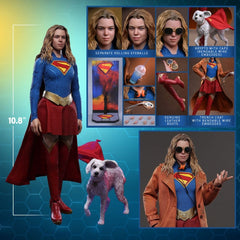 DC Comics Movie Masterpiece Action Figure Set Supergirl & Krypto 28 cm 4895228625113