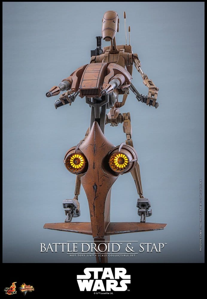 Star Wars: The Phantom Menace Movie Masterpiece Action Figure Set 1/6 Battle Droid & STAP 32 cm 4895228625649