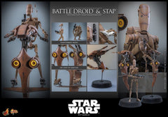 Star Wars: The Phantom Menace Movie Masterpiece Action Figure Set 1/6 Battle Droid & STAP 32 cm 4895228625649