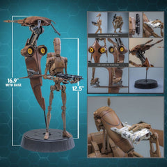 Star Wars: The Phantom Menace Movie Masterpiece Action Figure Set 1/6 Battle Droid & STAP 32 cm 4895228625649