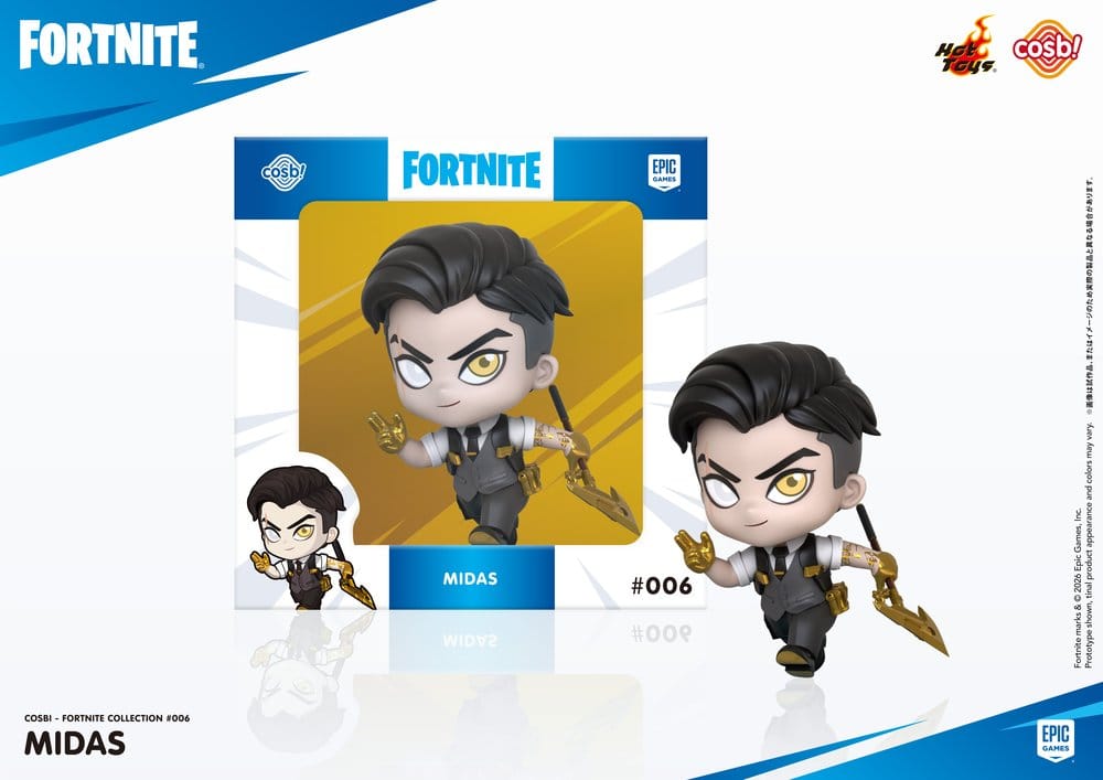 Fortnite Cosbi Mini Figure Midas 8 cm 4570191991778