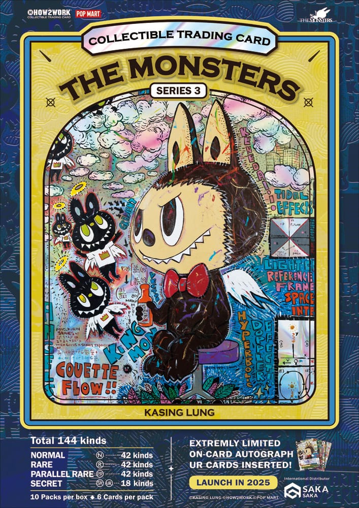 How2work Labubu Collectible Chrome Trading Cards The Monsters Series 3 (10) 4711460101638