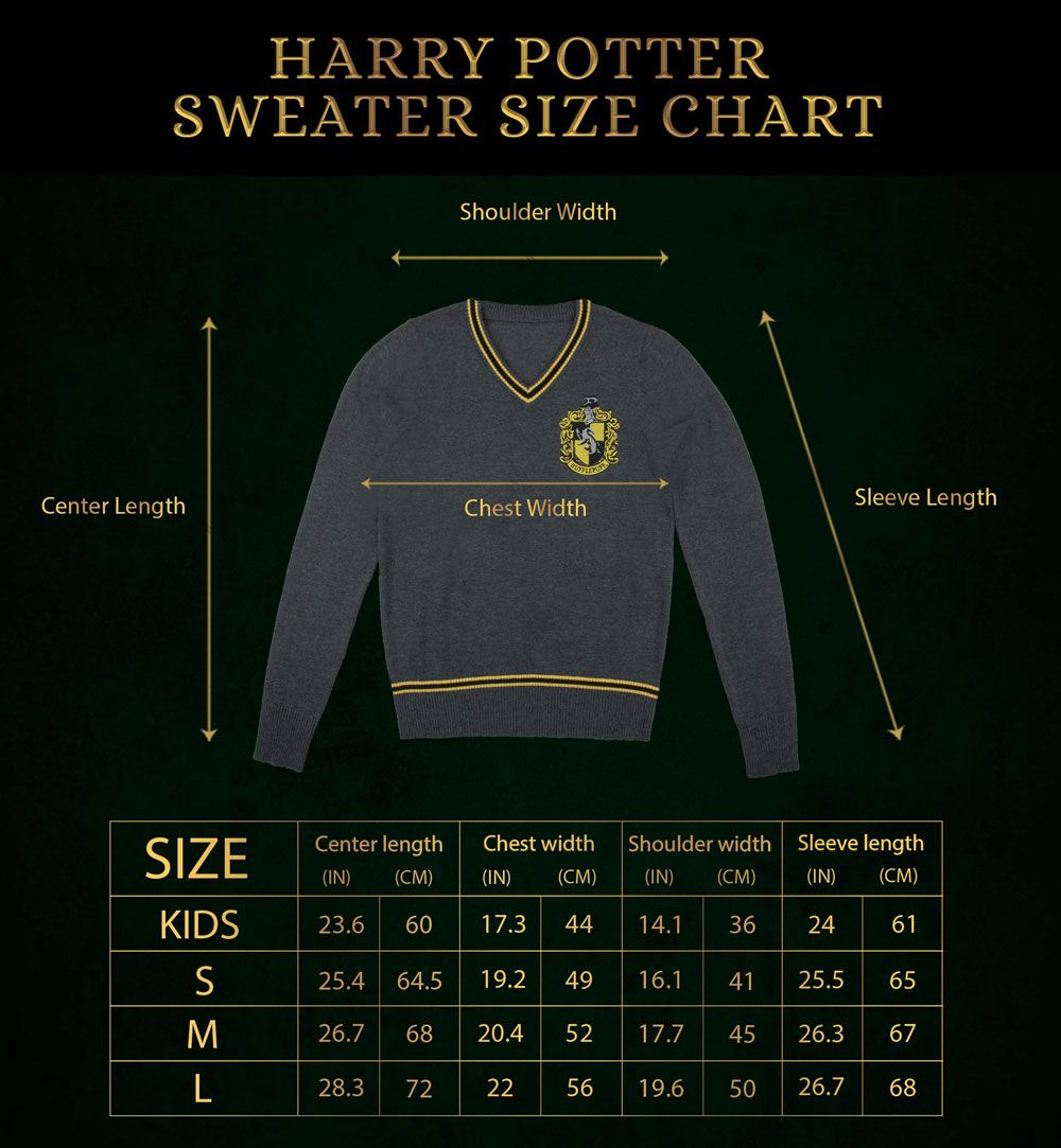 Harry Potter Knitted Sweater Hufflepuff Size XS 4895205603059